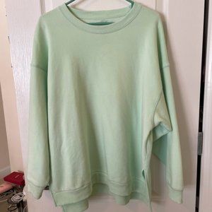 American Eagle Mint Green Split Sweatshirt